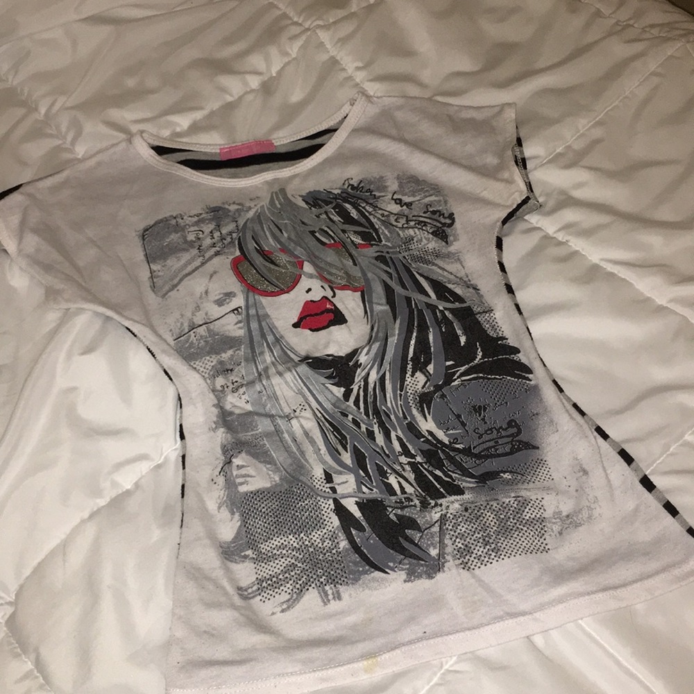Black and white shirt